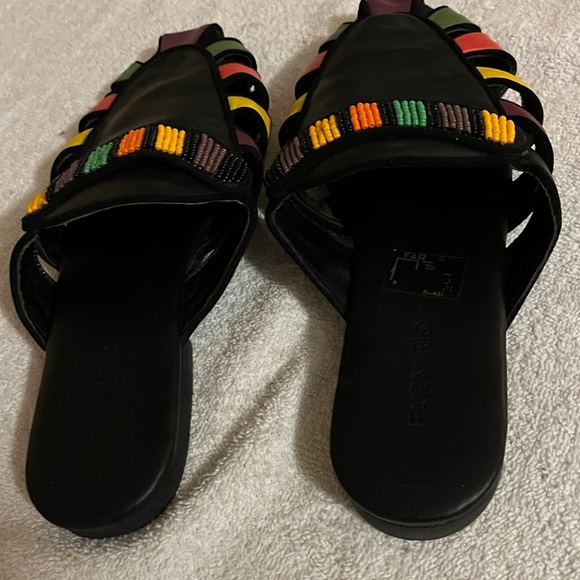 Farm Rio Colorful Sandals Sz 9 - Picture 12 of 14